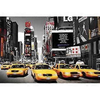 Times Square : Yellow Taxi Day Wooden puzzle BD-5645