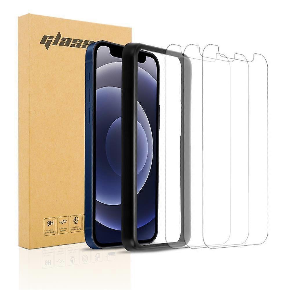 3x Compatible with iPhone 12 / 12 PRO Screen Protector Tempered Glass with Application Tool