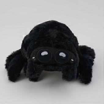 Realistisk edderkop-bamse med polyesterfiberfyld, 30 cm høj, blød og sjov gimmick til Halloween og som gave til fødselsdage.