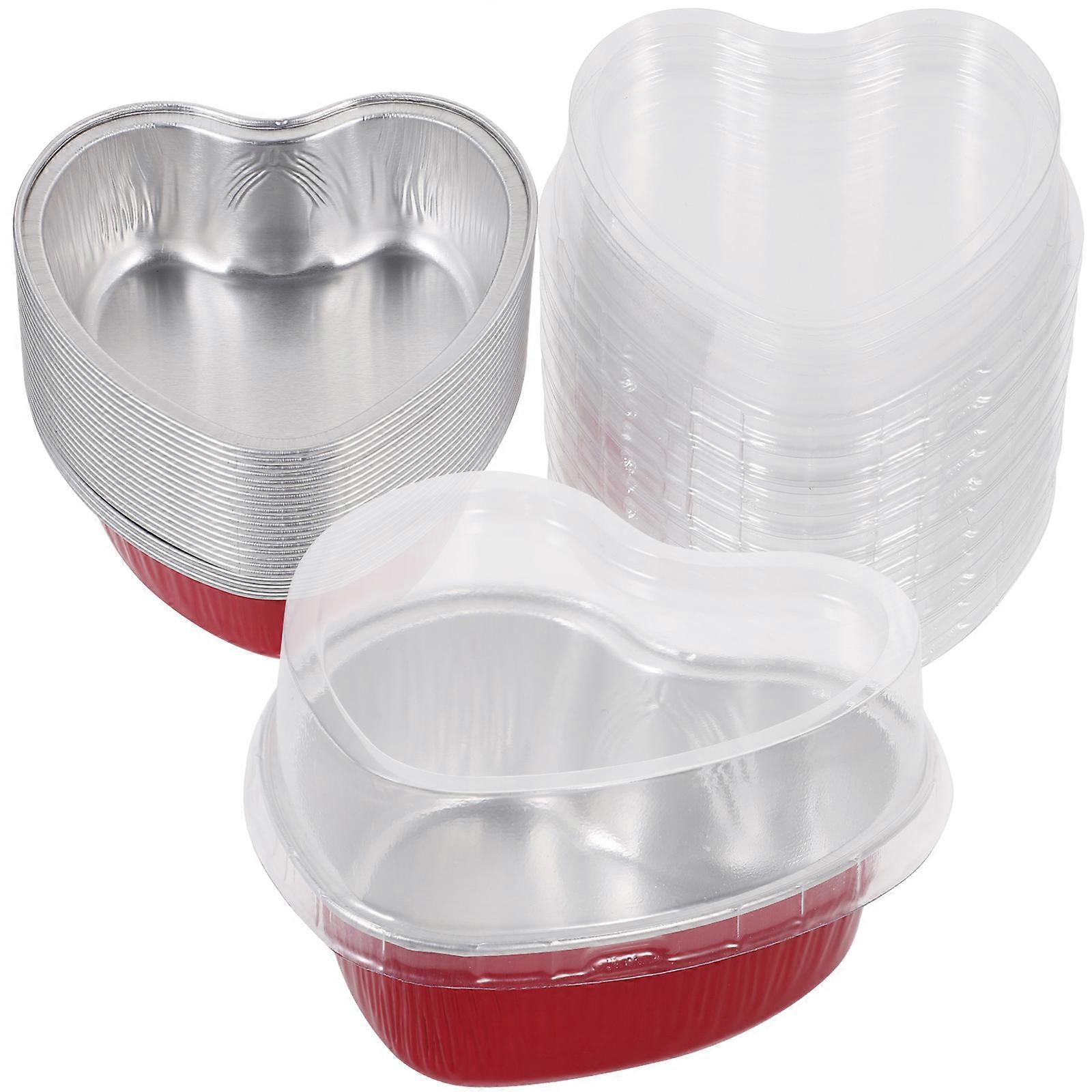 Heart Shaped Cake Box compatible with Baking 20Pcs Transparent Cake Display Boxes