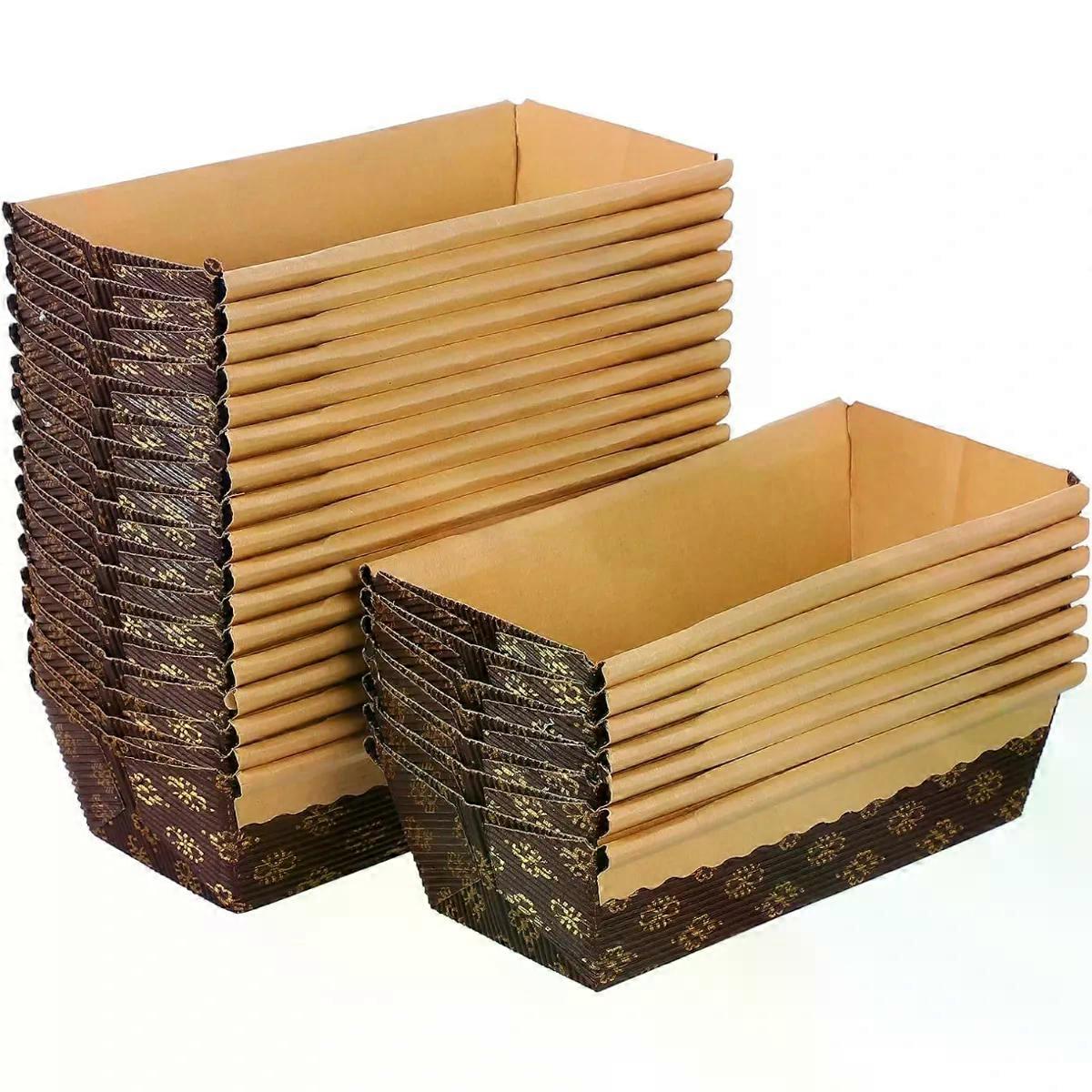 25 Pack Paper Bread Trays Boat Shaped for Quick Breads