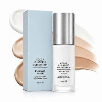 30g Color Changing Foundation Self Adjusting Smart Matching Makeup Natural Flawless Finish for Fair to Medium Skin Tones_msc