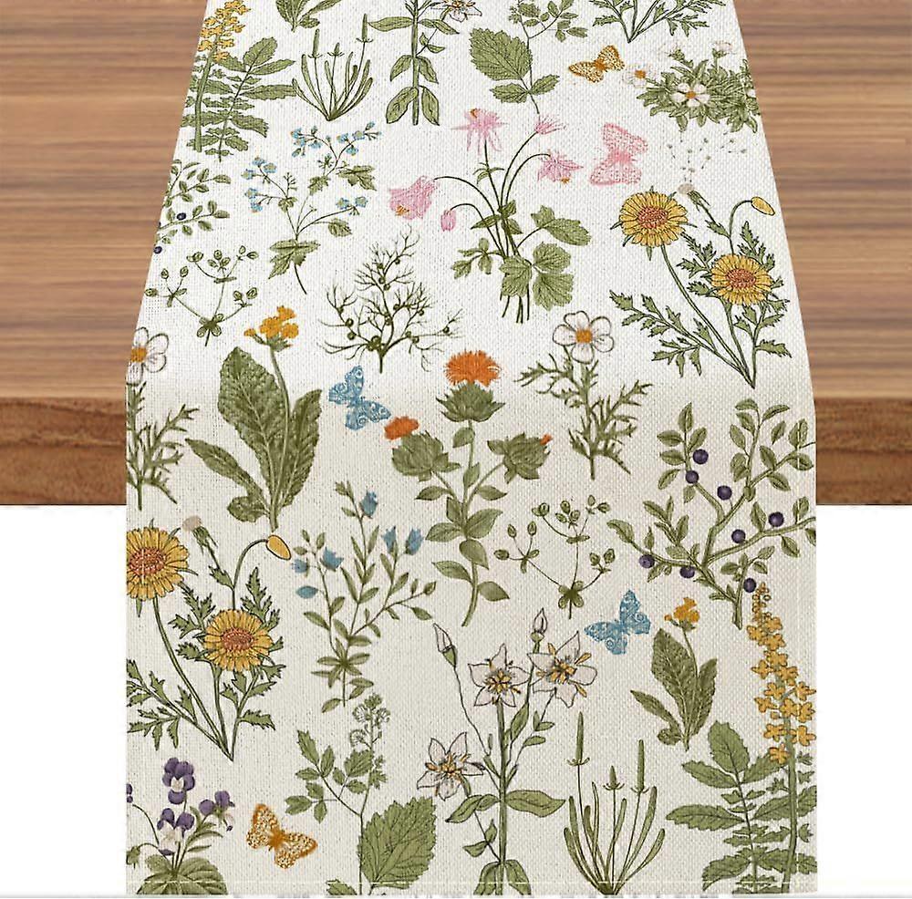 Spring Wildflower Table Runner