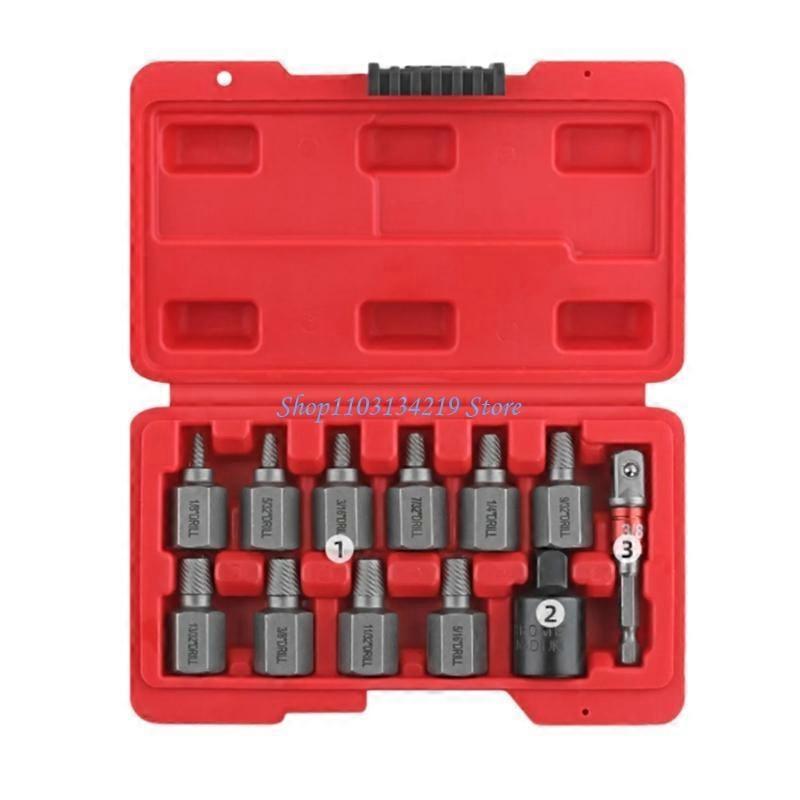 N5KC Screw Extractor 3/8 Inch Drive Hexagonal Head Multi Spline Tool For Nut Removal