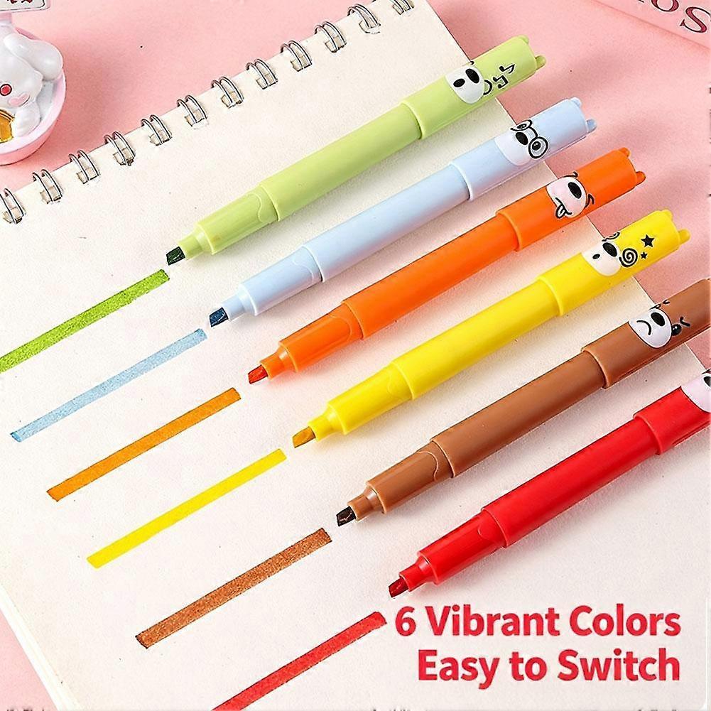Chisel Tip Pastel Animal Highlighters