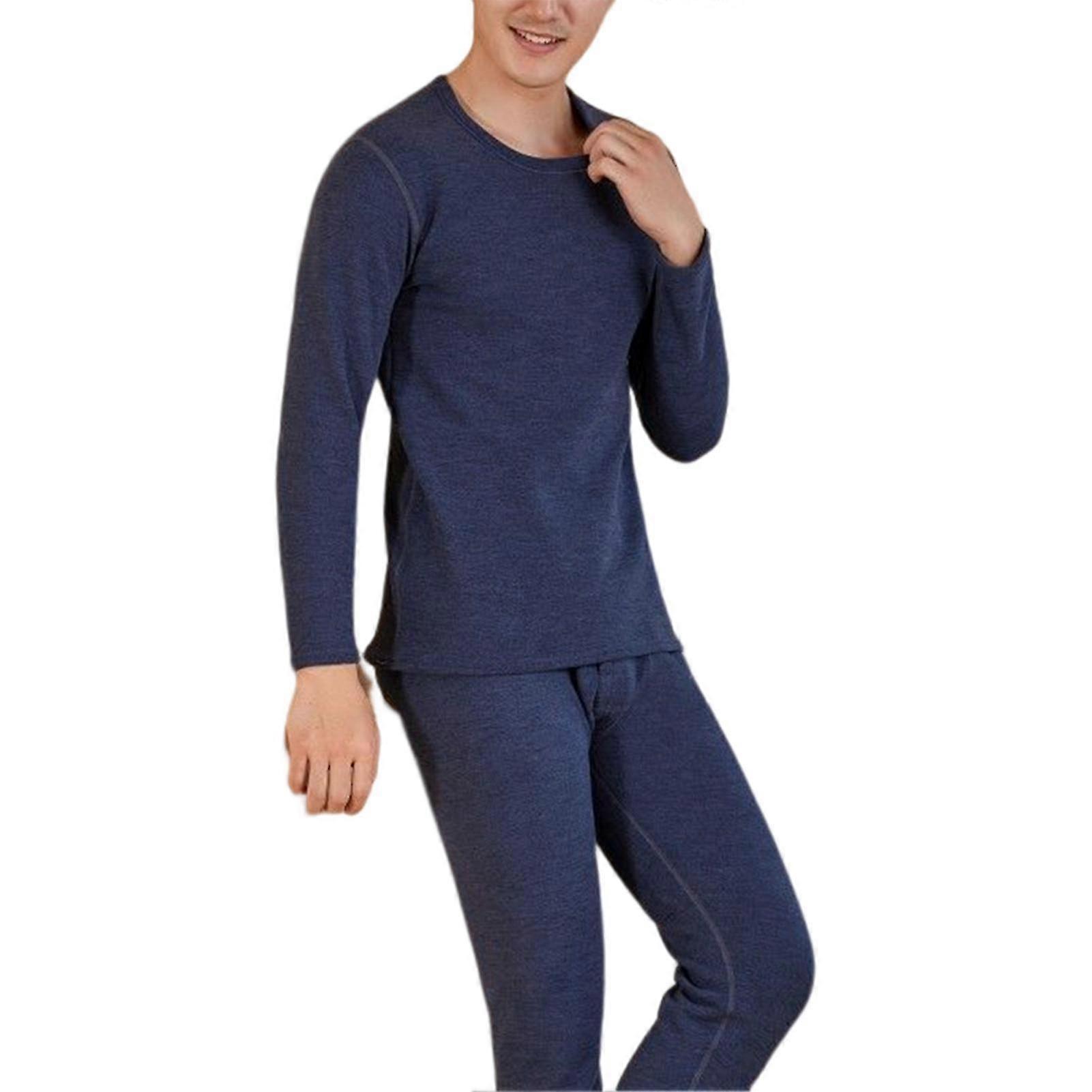 Unisex inre fleeces termiska underkläder Set Varm termisk topp termisk byxa leggings termoaktivt termiskt baslager för vintern