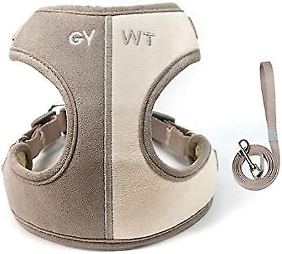 YOITEA Step-in Dog Harness Breathable Soft Puppy Vest Harness Dog Harness Leash Set for Small and Medium Dogs Mesh Vest