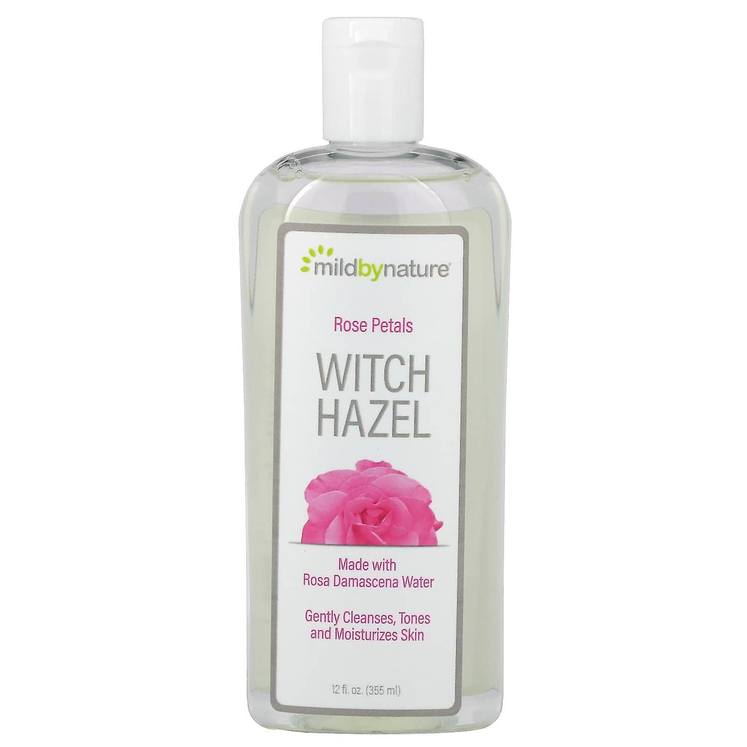 Doux par nature, Hamamélis, pétales de rose, sans alcool, 12 fl oz (355 ml)