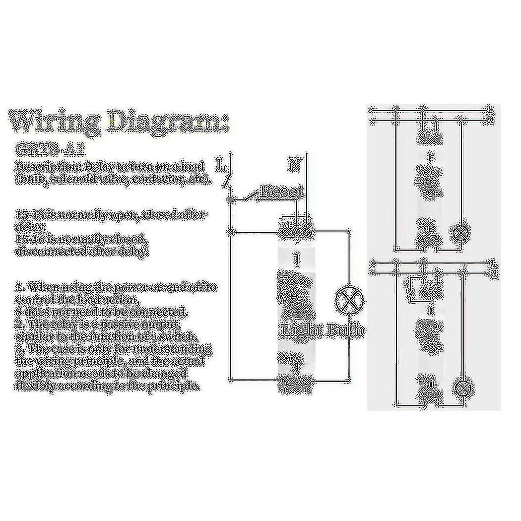 Geya Delay Timer Switch Ac/dc 12v-240v Mini Power On Delay Time Relay