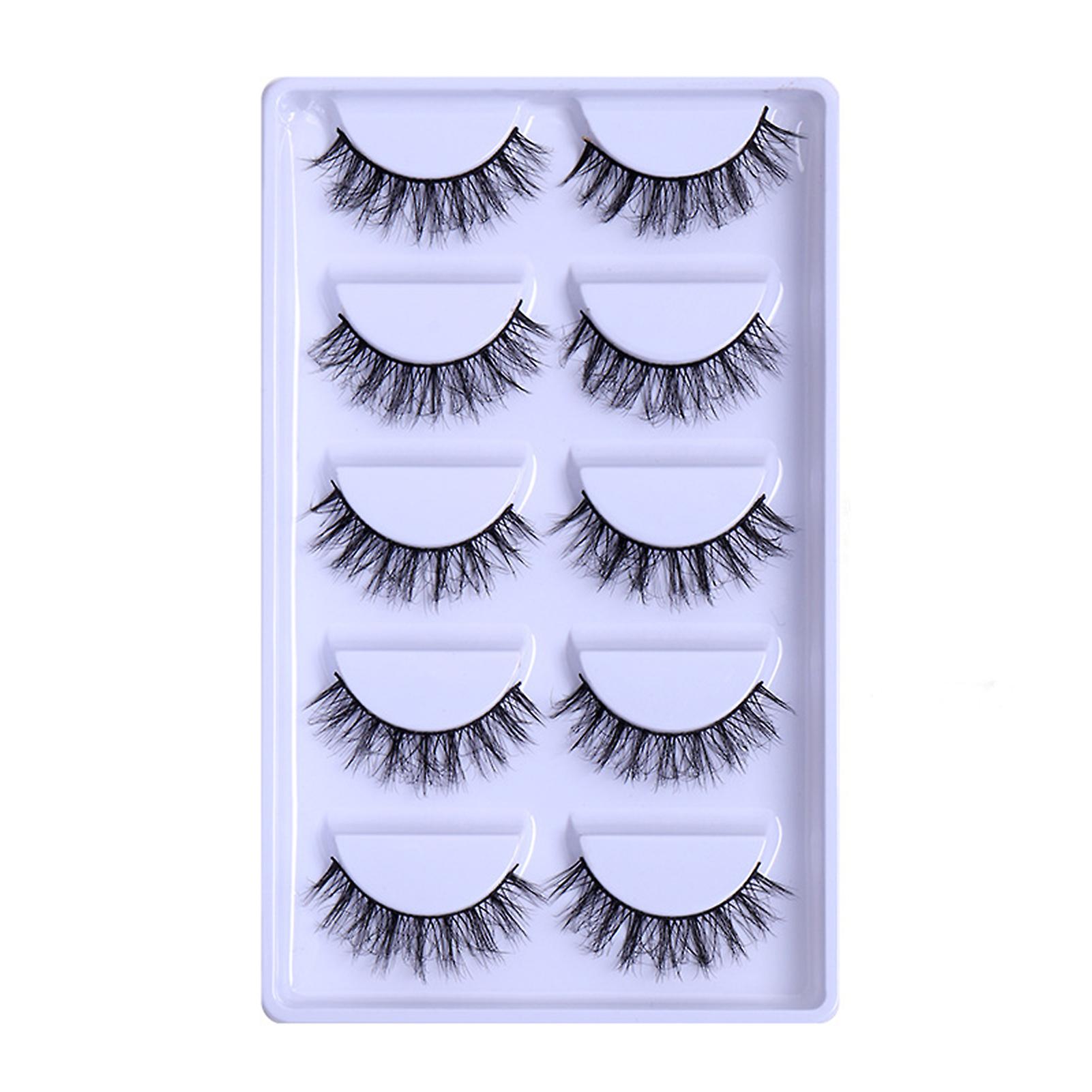 3d Effect Grafting Eyelashes Multilayered Bushy Curling Up Thick Lashes