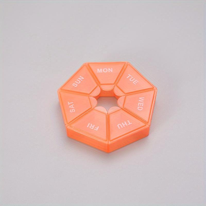 7-day Large Capacity Portable Medicine Box: Keep Your Medication Organized And Dustproof!