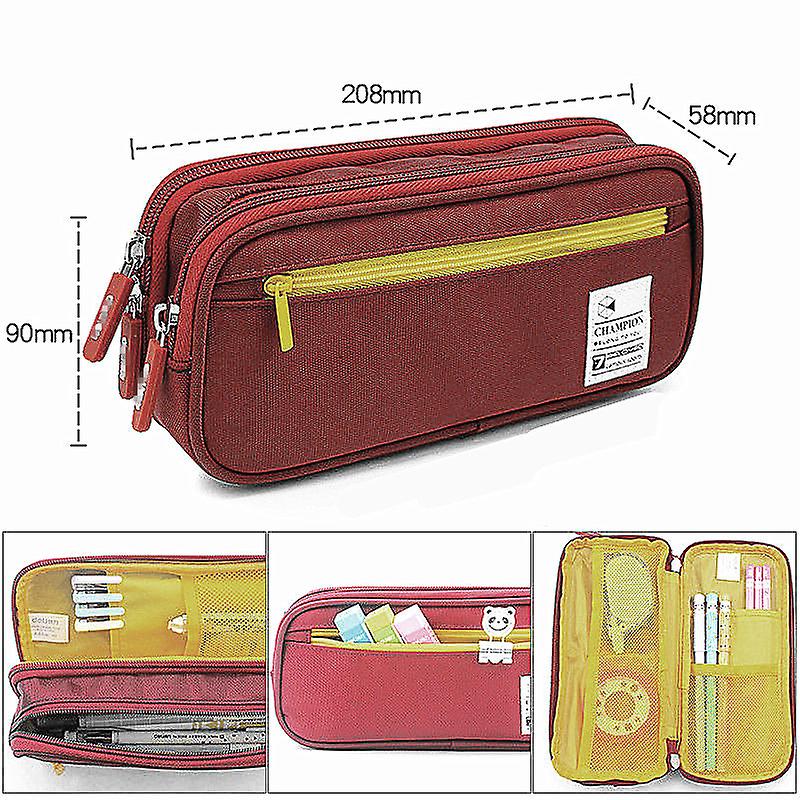 Large Capacity Pencil Case Multifunctional Students Pen Box Bags Big Pencil Cases School Office Storage Bag