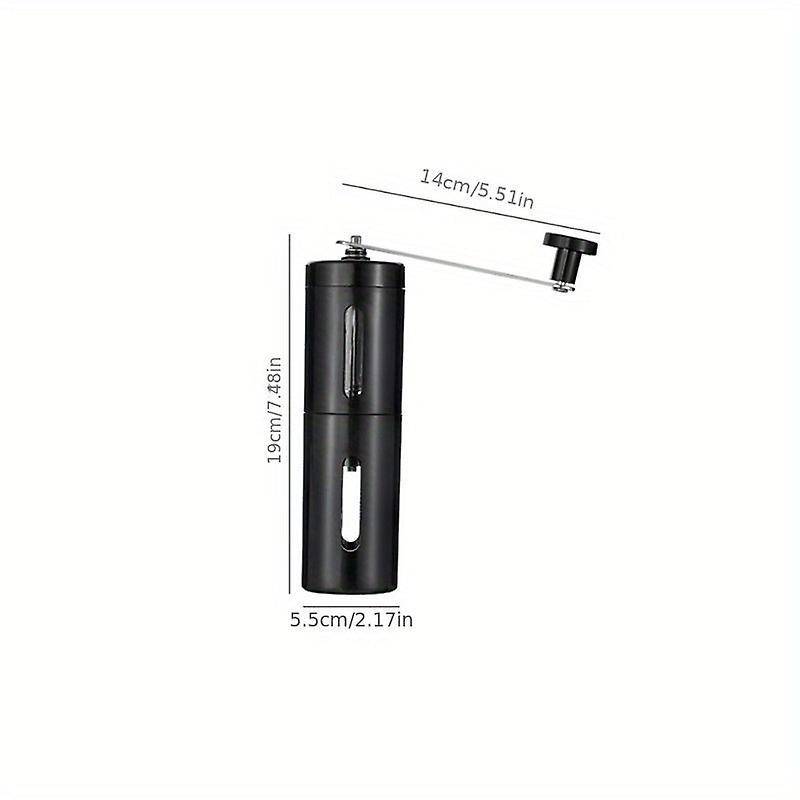 1Pc, Portable Manual Coffee Bean Grinder With Hand Crank - Fine To Coarse Grind For Espresso And Travel - Perfect Coffee Accessory