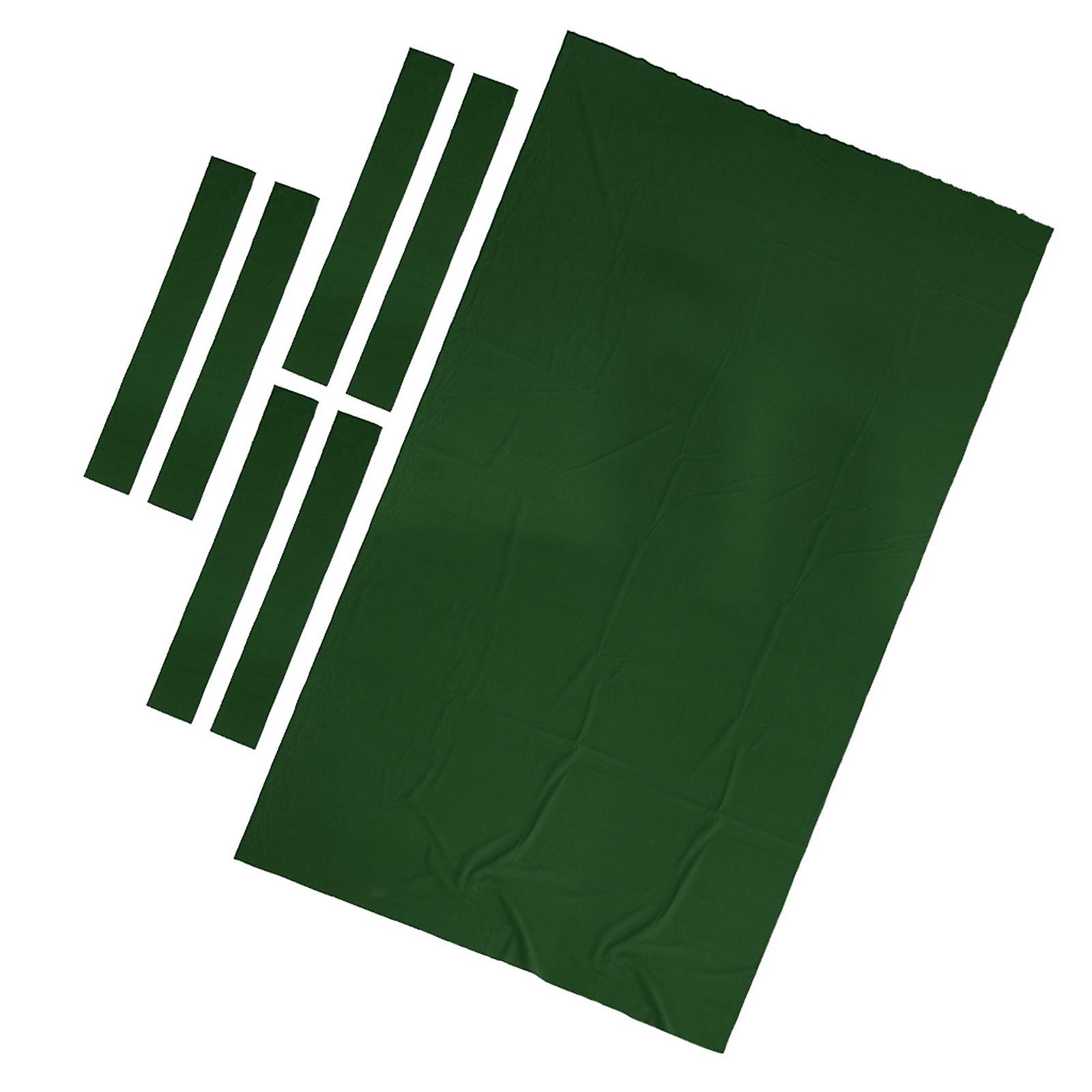8ft/7ft Billiard Pool Table Cloth Snooker Felt Cushion Replacement 8ft Green