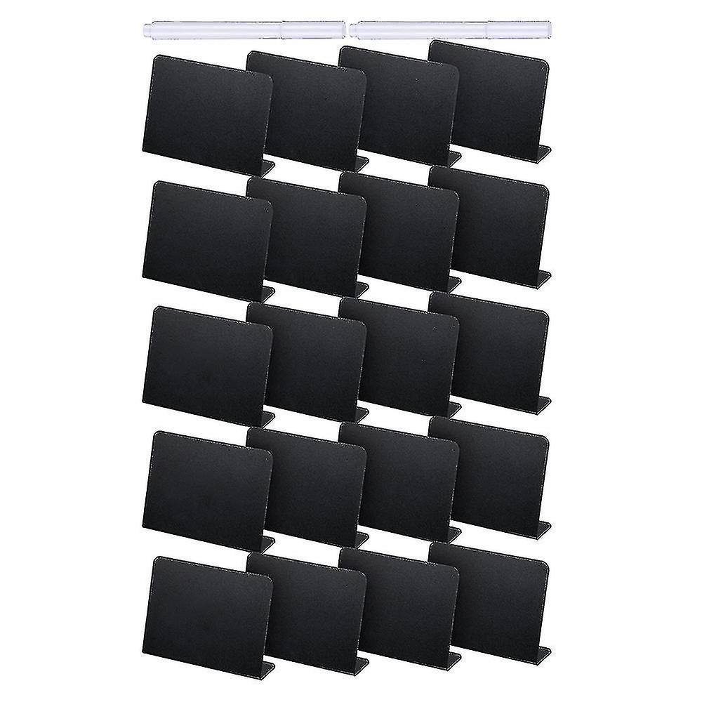 20pcs 4 X 3 Polegadas Mini Lousa Mesa de Lousa Placa De Mesa Sinal Chalkboard Buffet Tags Rótulo de Comida Para Festa Tabl
