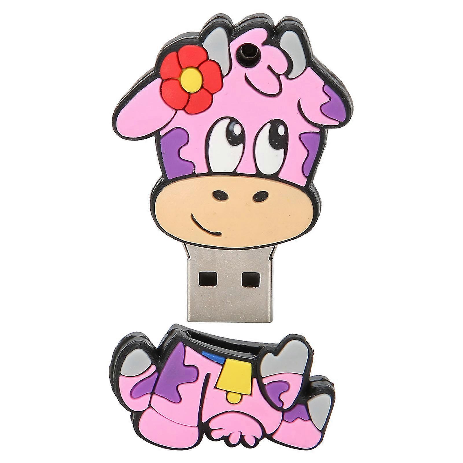 128GB Cartoon Plastic USB 2.0 Flash Drive High-Speed Storage