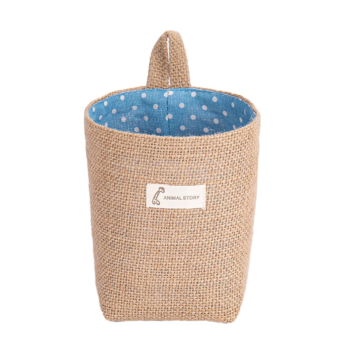 Storage Basket Creative Large Capacity Jute Practical Multifunctional Wall Hanging Desktop Basket Bi