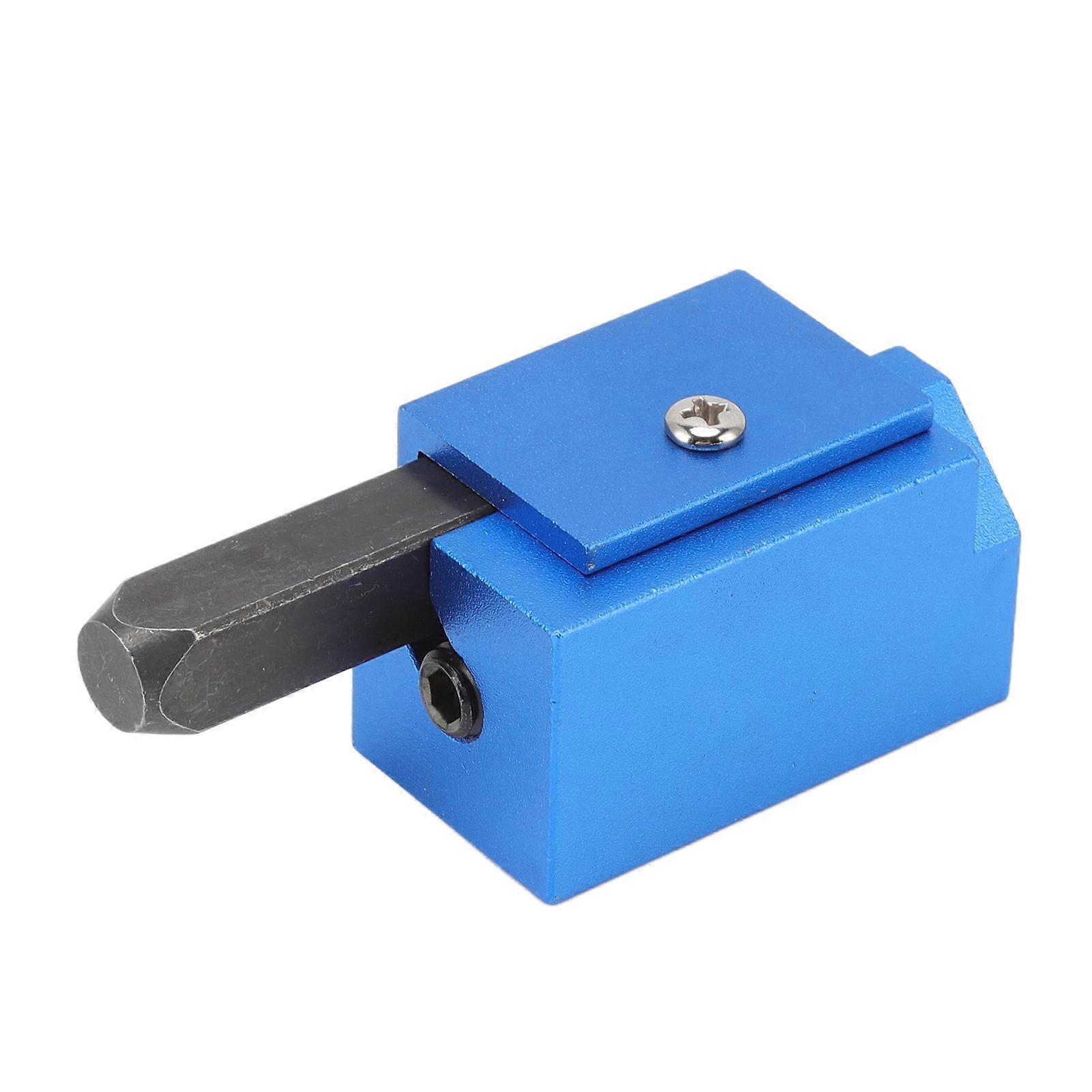 Woodworking Square Chisel Square Recessed Hinge Door Lock Recess Corner Wood Chiseling Tool Blue