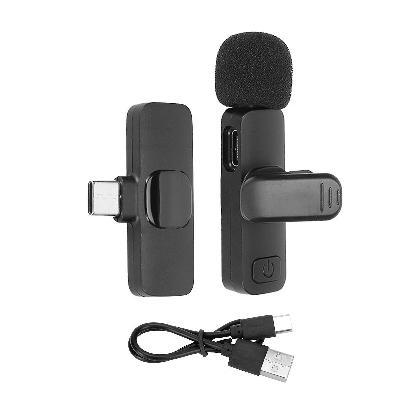 Wireless Lavalier Microphone - Pro Noise Cancellation, Clip-On for Livestream & Recording
