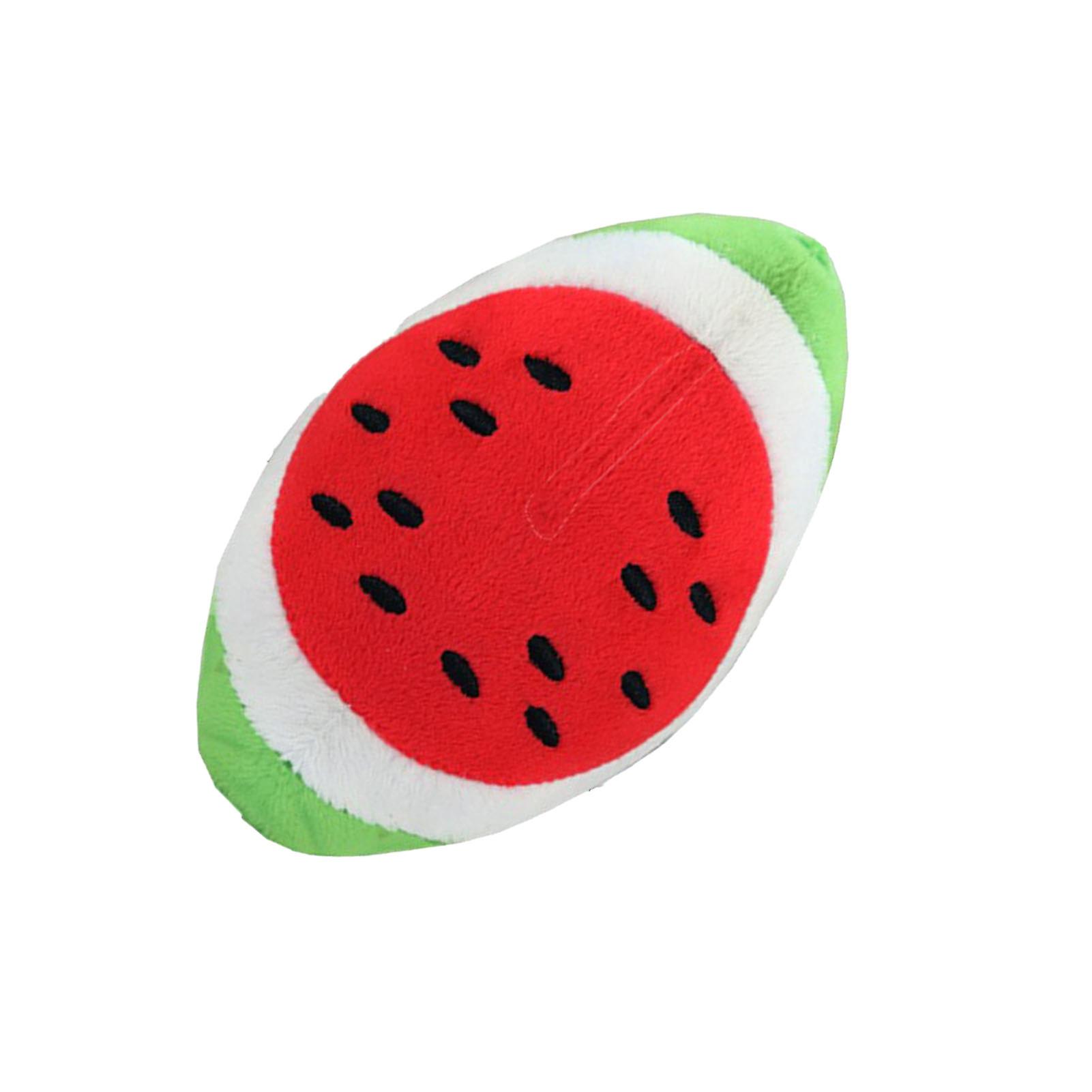 Plush Watermelon Dog Toy Soft Bite Resistant Chew for Puppies