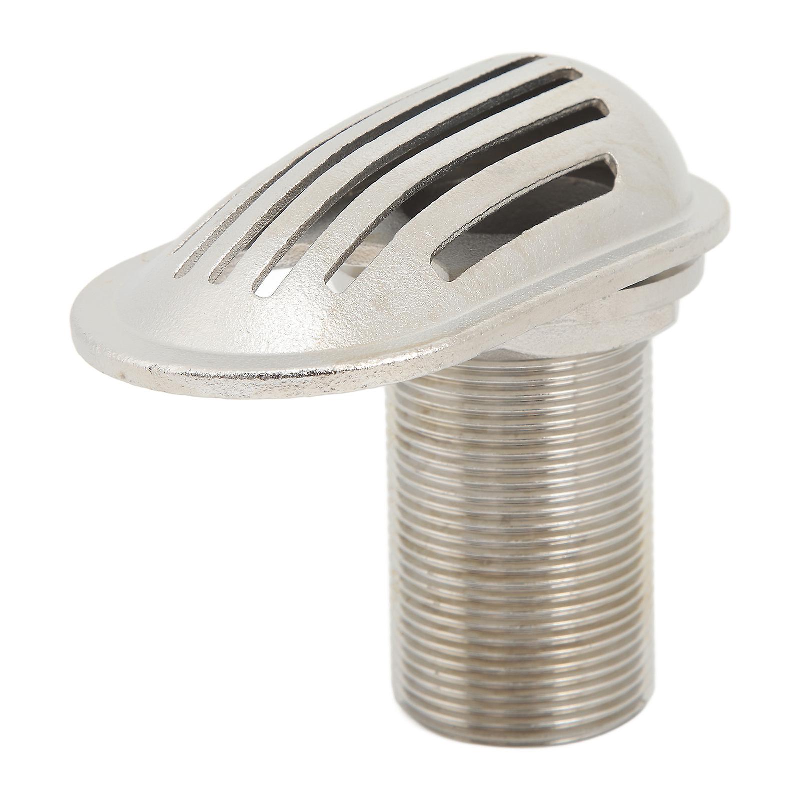 316 Stainless Steel Marine Intake Strainer, Pass-Through Water Recovery Filter for Boat, Yacht, Kayak, 1 1/4"