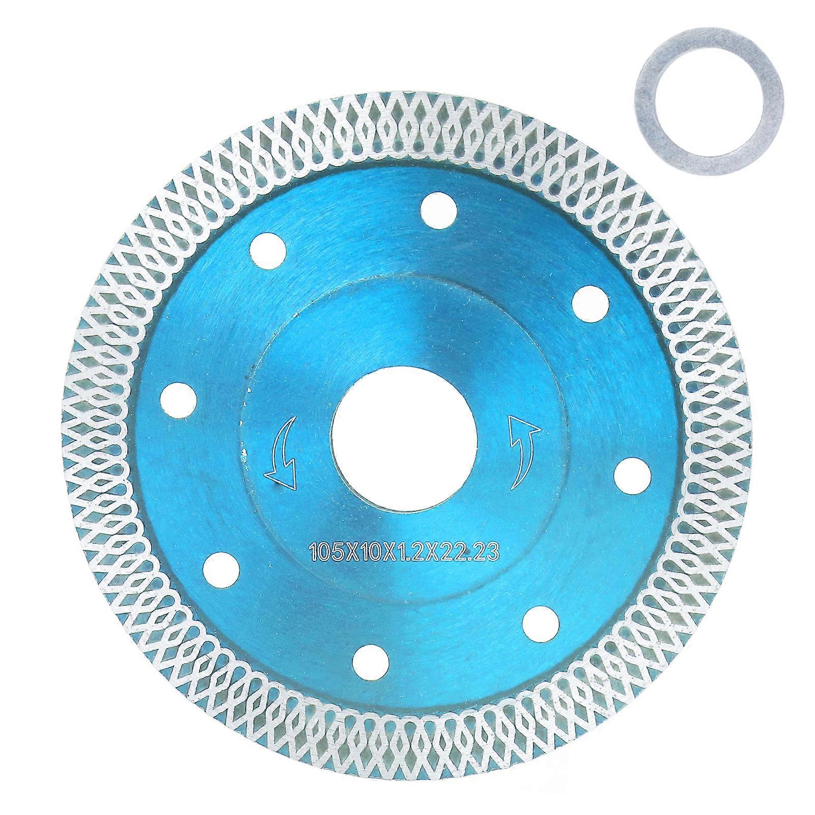 Diamond Saw Blade for Cutting Porcelain Tile, Ceramic, Granite, Marble, Brick, Grinding and Polishing, 4 Inch, Blue