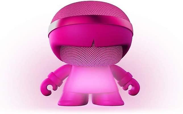 Stereo Bluetooth-högtalare (rosa) - 10 W 360° högtalare - Högtalare med mikrofon för konferens - Porta