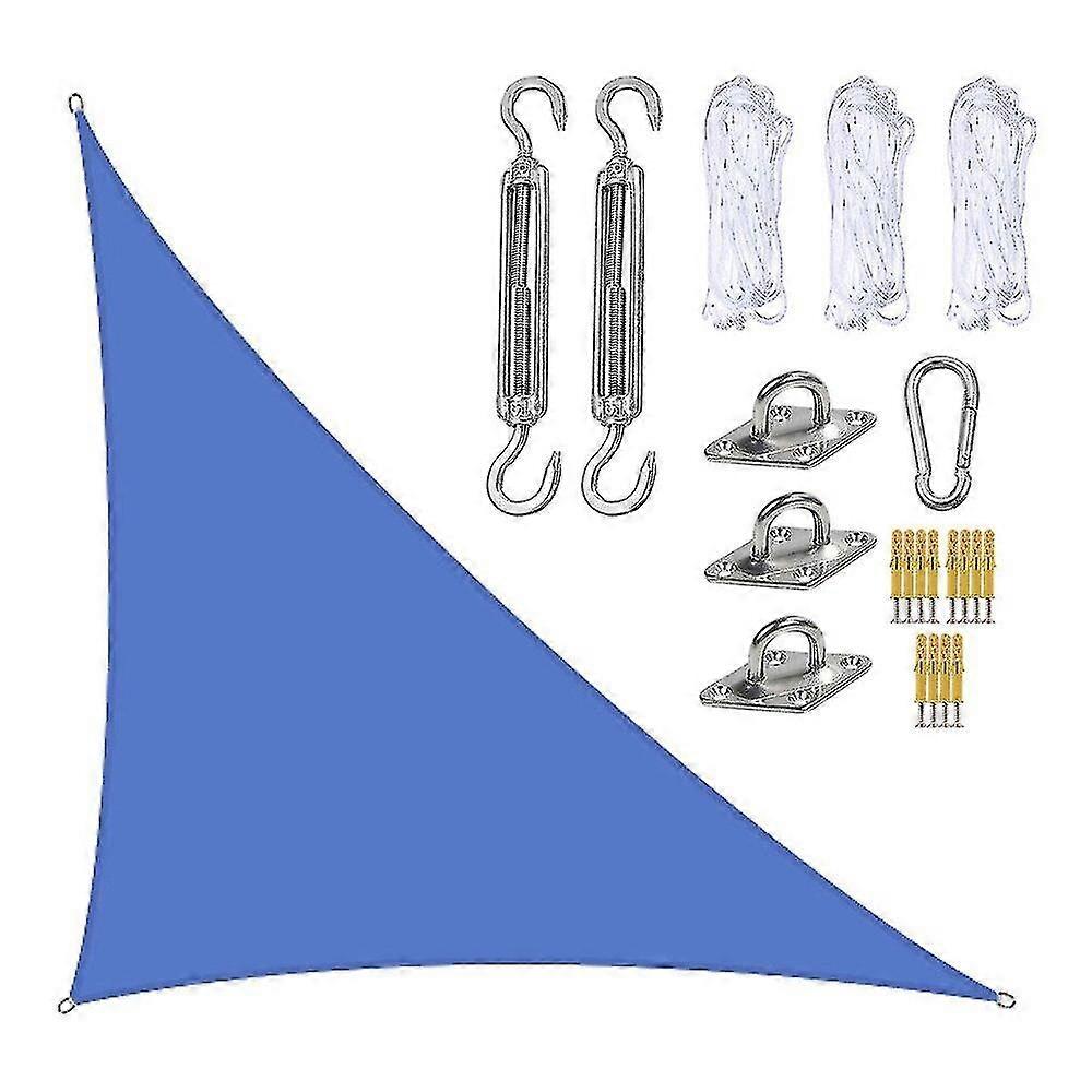 3x4x5m Waterproof Shade Sail Awning Sunshade Triangular Awning-terrace Pool Canopy Triangle For Outd