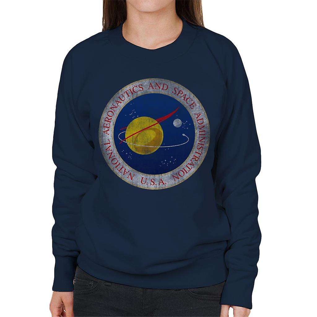NASA Seal Insignia Distressed Women's Sweatshirt