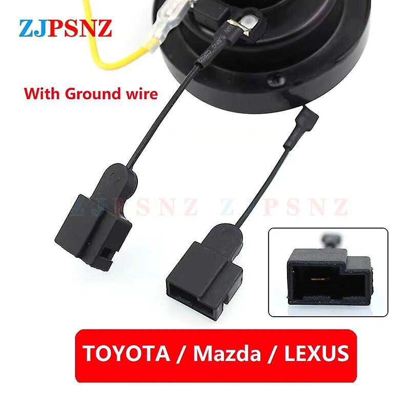 2Pcs Car Horn Plug Universal Snail Horn Socket Dedicated Horns Socket Conversion Plug Adapter Auto Speaker Socket Accessorie~56315