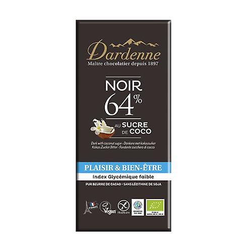 64% dark chocolate and coconut sugar tablet 100 g