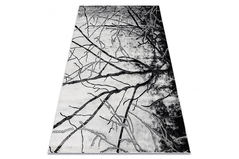 Exclusive EMERALD Carpet 3820 glamour, stylish tree silver