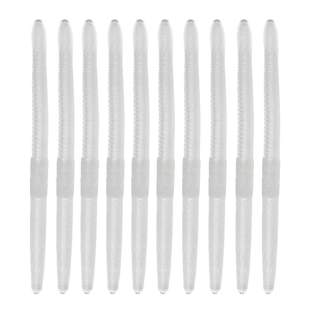 10pcs Silikon Angelköder Soft Floating Wurm Elastische Köder Tackle Tool 13cm / 5,5g (Silber D)