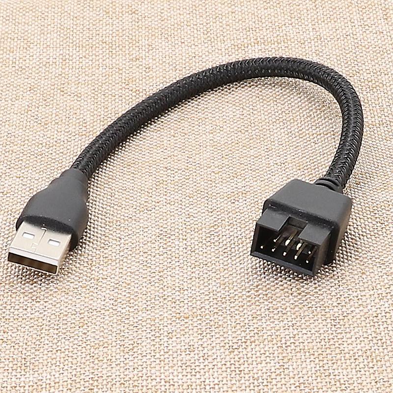 Mainboard Internal Data Extension Cable USB A Devices to 9 Pin USB Header