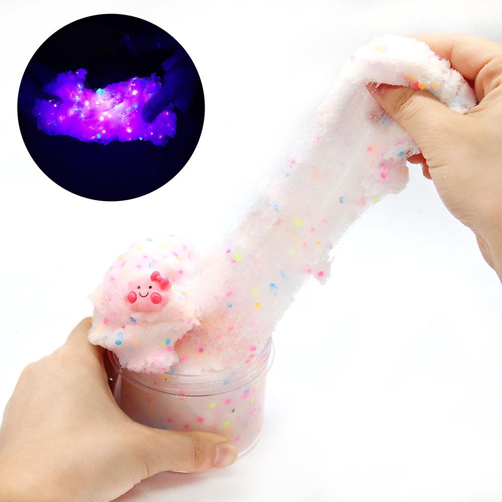 60ml Fluffy Crystal Clay DIY Toy for Fluorescent Crystal Mud Soft Clay Colored Clay Crystal Clay Kids Toy