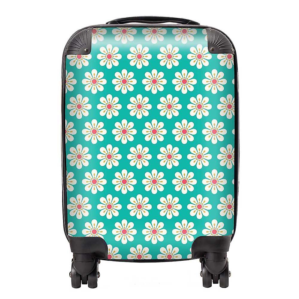 Daisy Pattern Suitcase