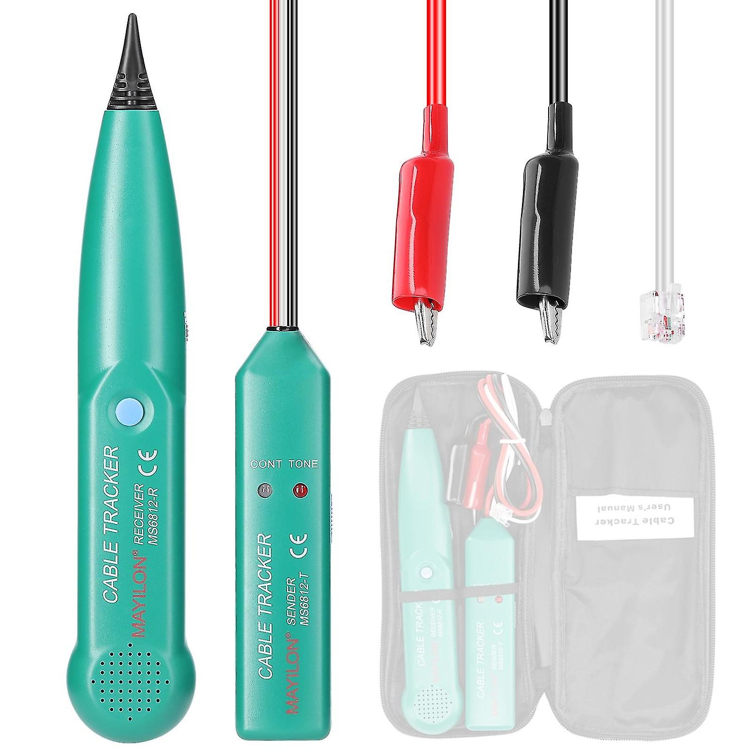 MAYILON MS6812 Portable Telephone Wire Tracer 100Hz~300kHz Receive Frequency Ranges UTP Tool LAN Net