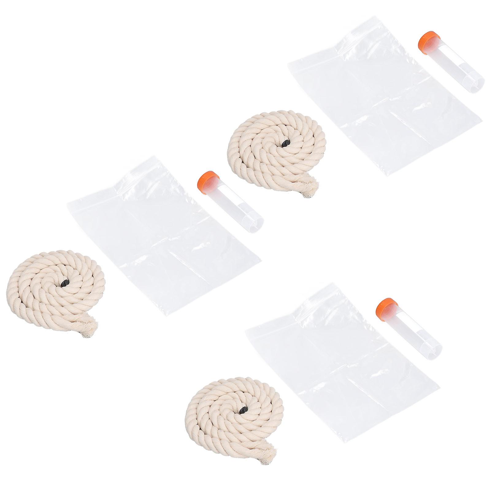 3Sets Saliva Sampling Rope Strong Practicability Complete Tools Soft Cotton Rope Swine Fever Detection Tool for Pigs