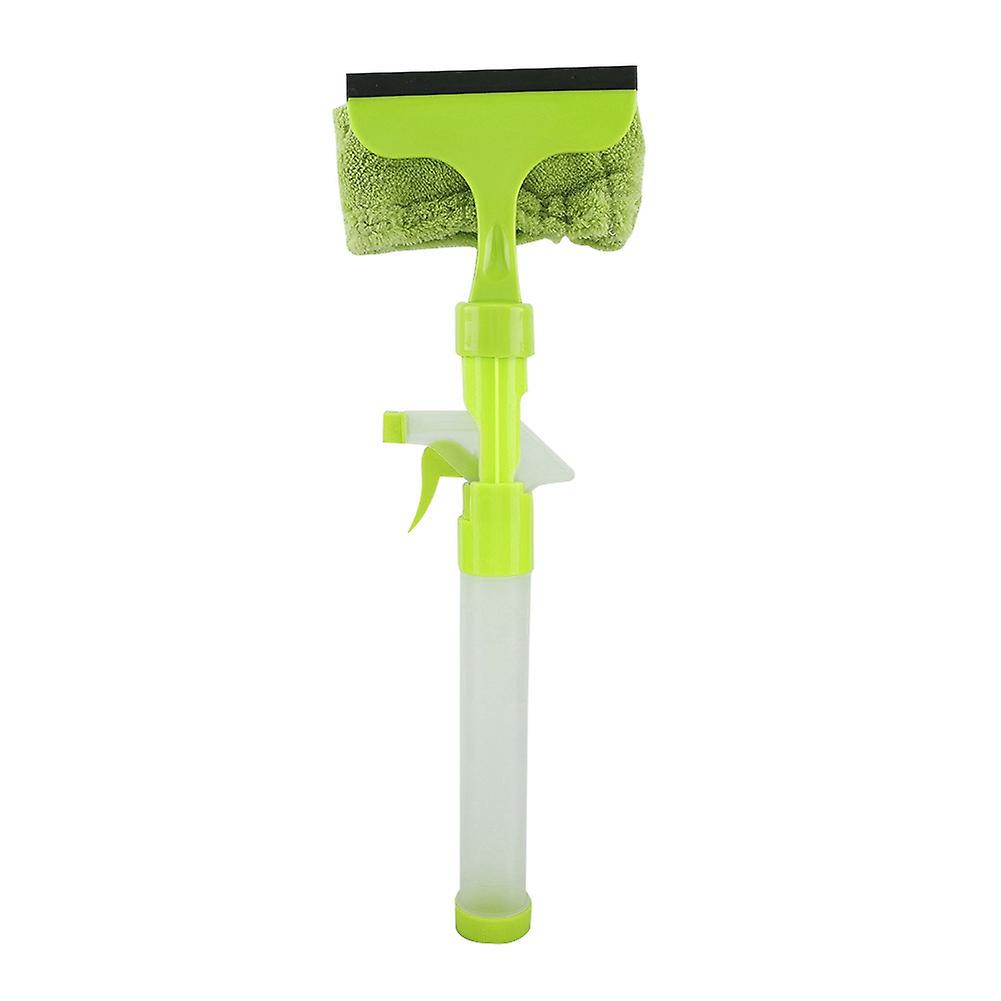 Multi-functional Water Sprayer Double Side Scraper Glass Cleaning Tool (Green)