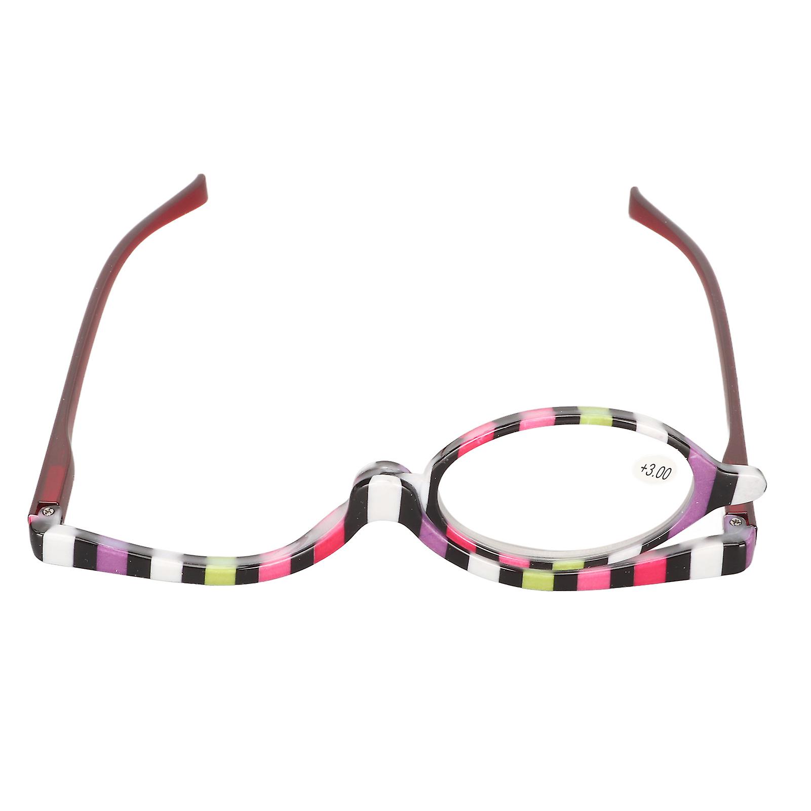 Rotating Magnifying Reading Glasses for Makeup and Show, for Parties, +3.00