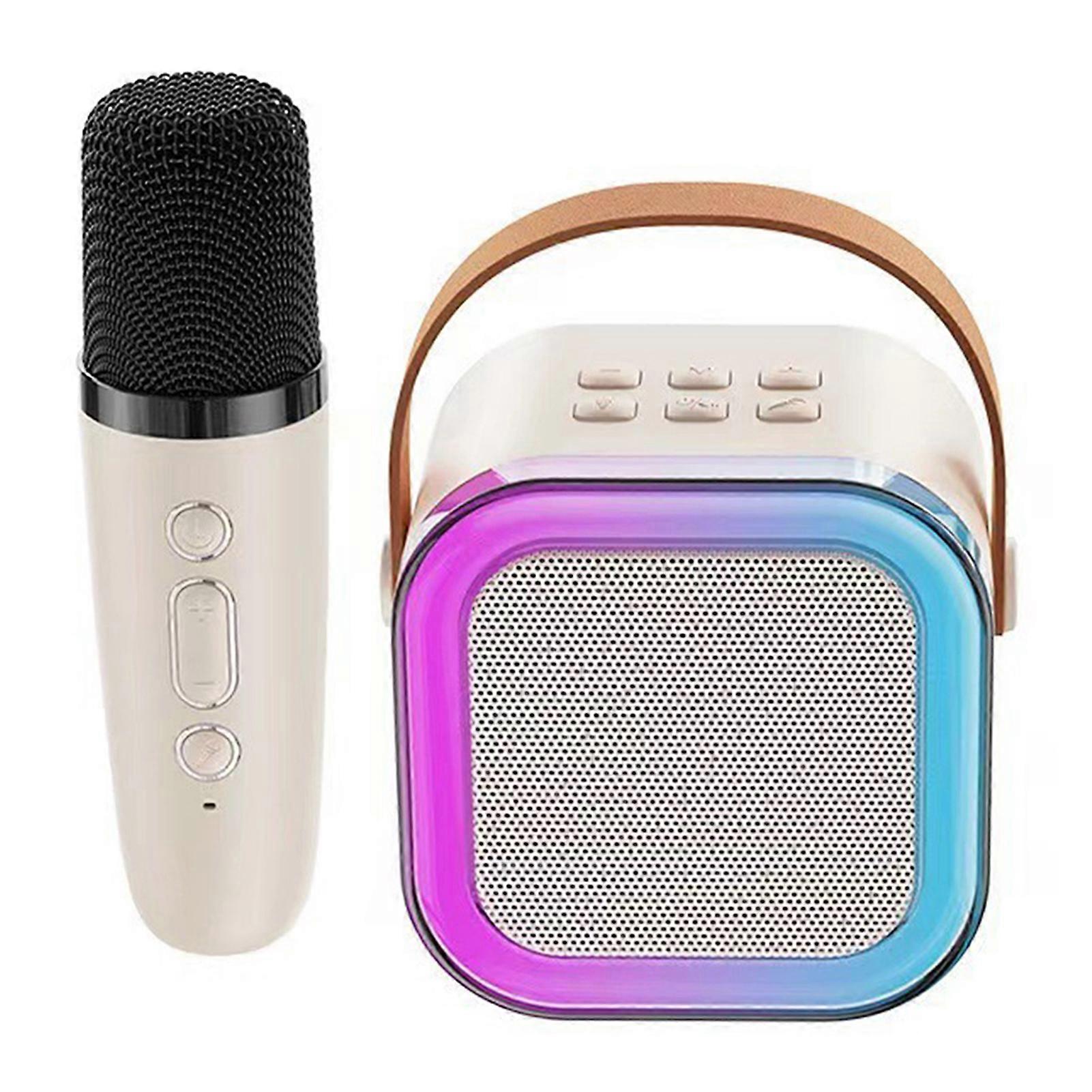Machine de karaok haut-parleur compatible Bluetooth avec micro Machine audio de chant robuste pour les runions de famille