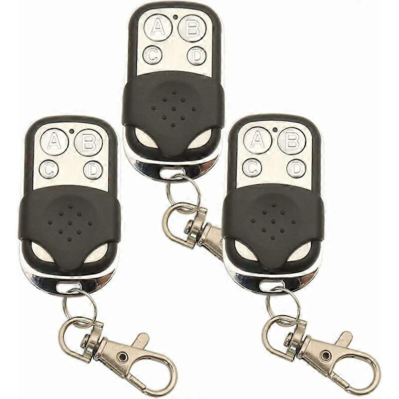 3pcs 433.92Mhz Universal Copy Wireless Remote Control Key Fob RF Transmitter for Clone Garage Door Gate Opener 433Mhz Duplicator