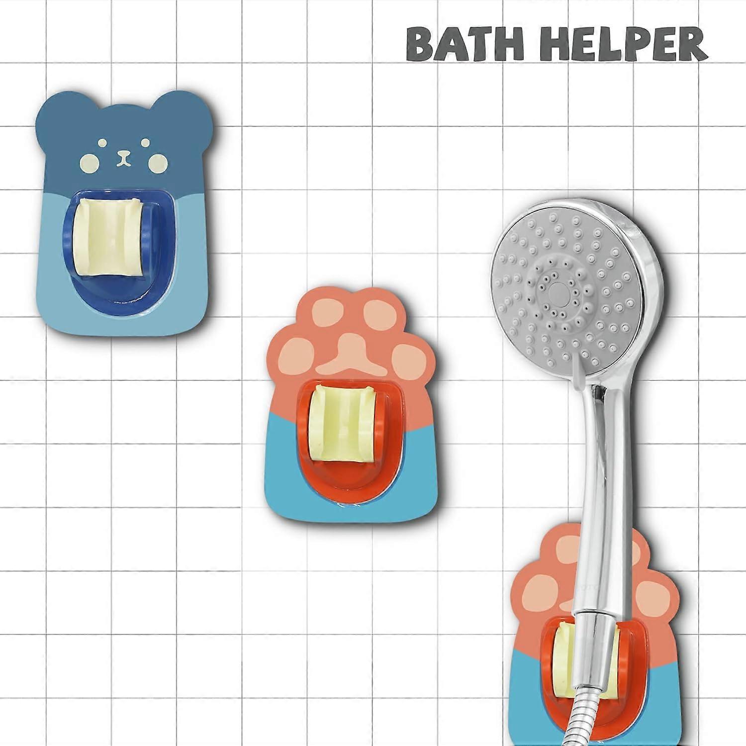 Suction Shower Head Holder Bracket, Relocatable Handheld Shower Head Holder Bathroom 2Pcs