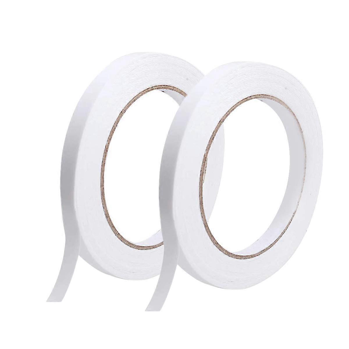 3 Rolls Double Sided Tape Set Strong Sticky Tape for Office DIY Crafts, 8 Meters Long, 8mm Wide