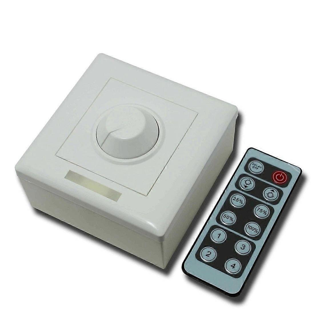 LED Dimmer for Wall Switch Infrared 12-Key Knob Dimmer RGB Controller