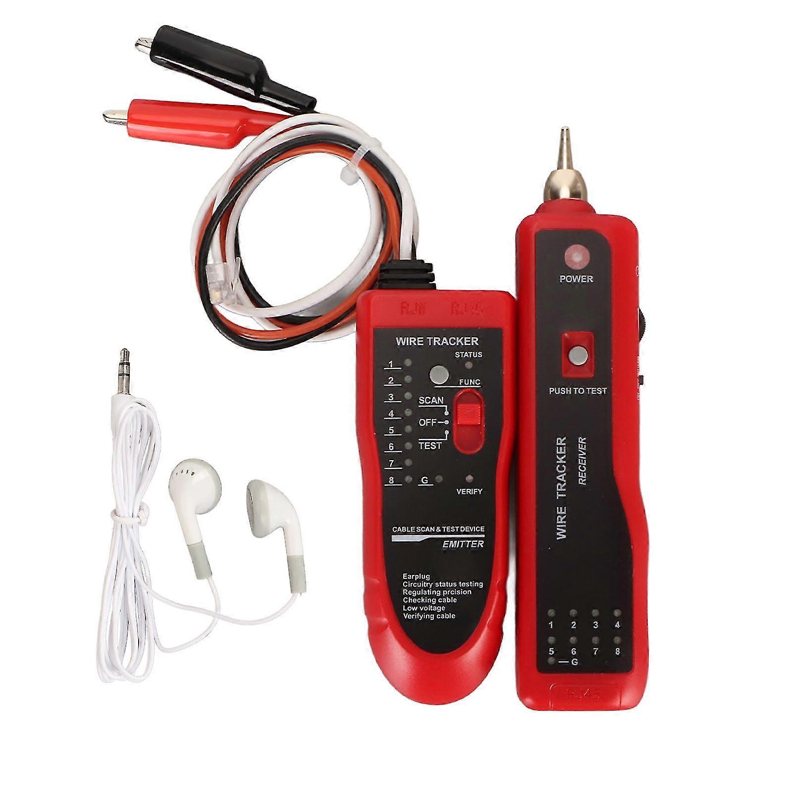 Wire Tracer Multifunction Status Testing Regulating Checking Support Earphone Circuit Tracer for Network Telephone Line
