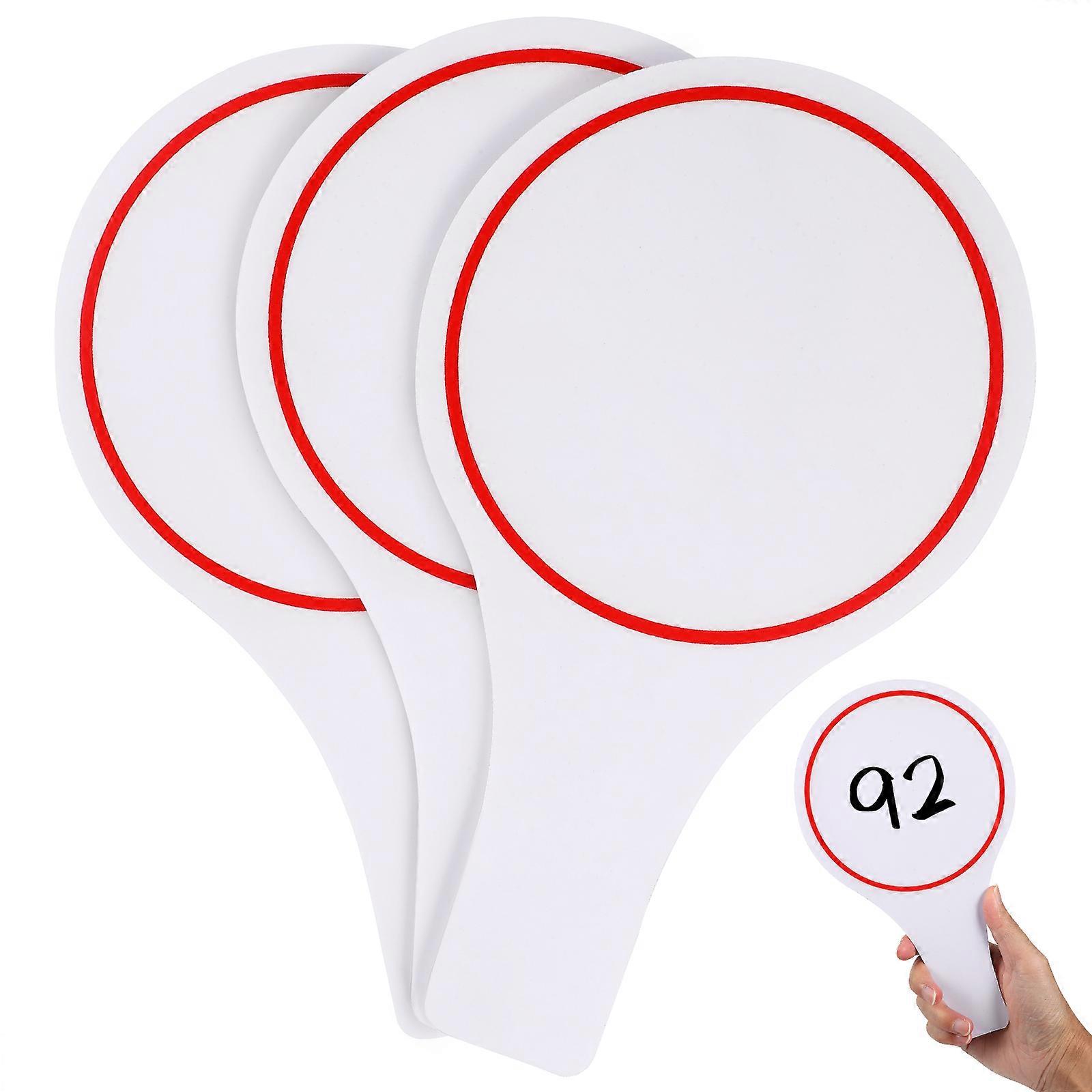 3 Pcs Quick Response White Boards Handheld Erasable Writing Board Small Scoreboards for Teacher Student Teaching Props