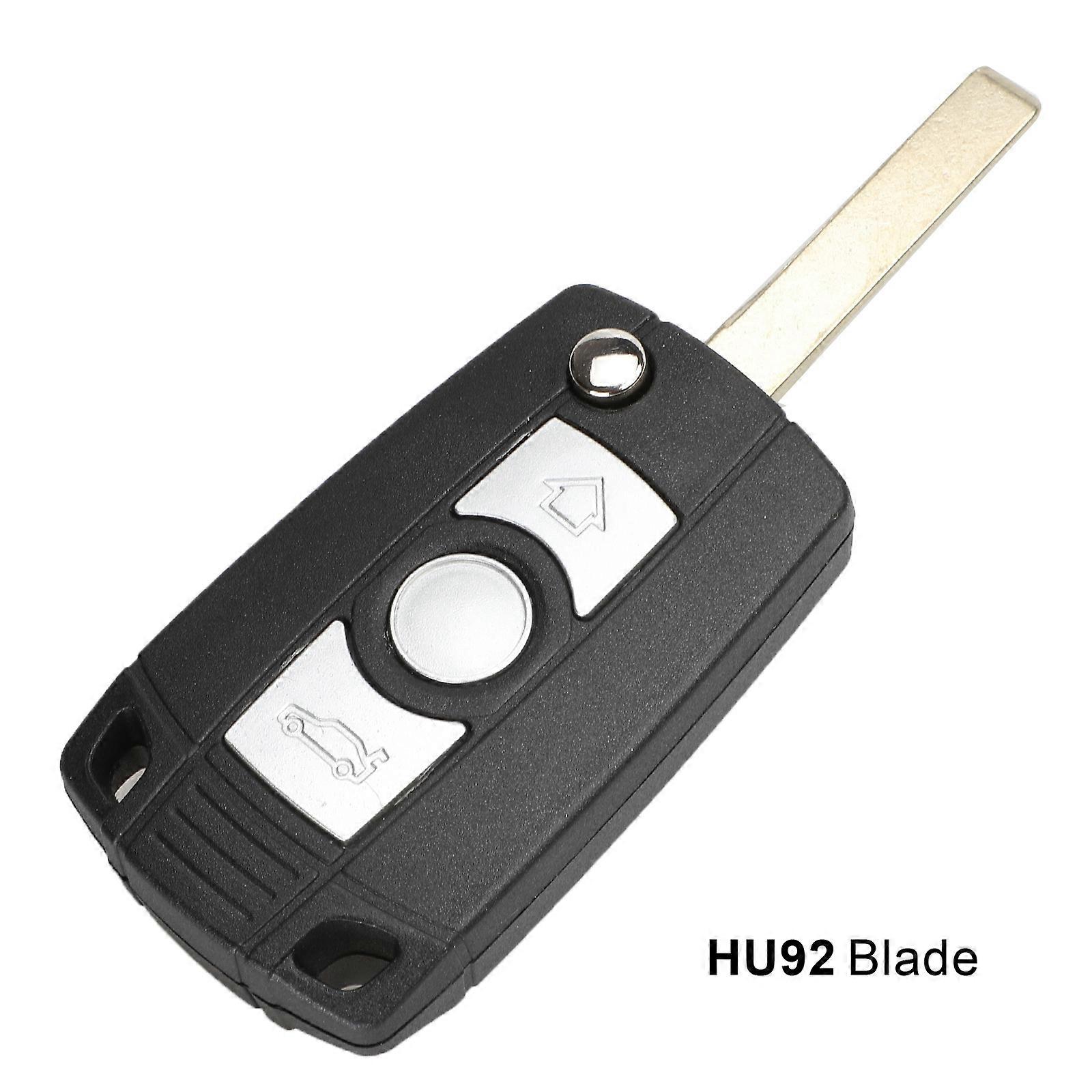 3 Buttons Flip Key Shell for BMW E36 E38 E39 E46 E53 E60 E61 E63 E64 E81 E83 E85 E86 1/3/5/7 Series X3 X5 Z3 Z4 Remote Fob Case