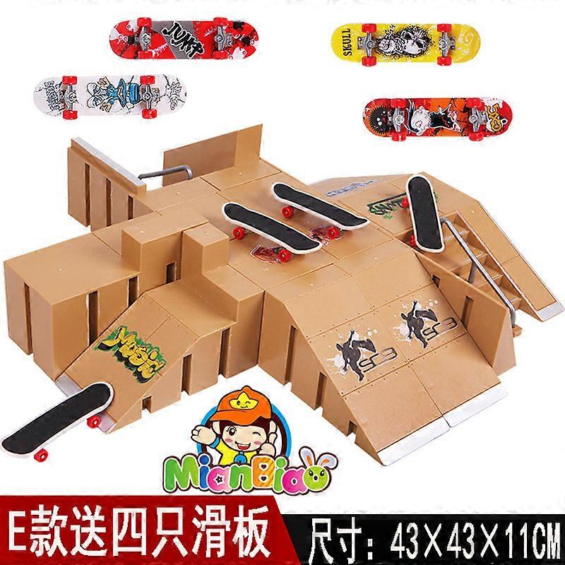 Creative Toy Finger Skateboard Compétition de lieu Professionnel Accessoires de lieu assortis Combinaison de jeux complets Lieu complet