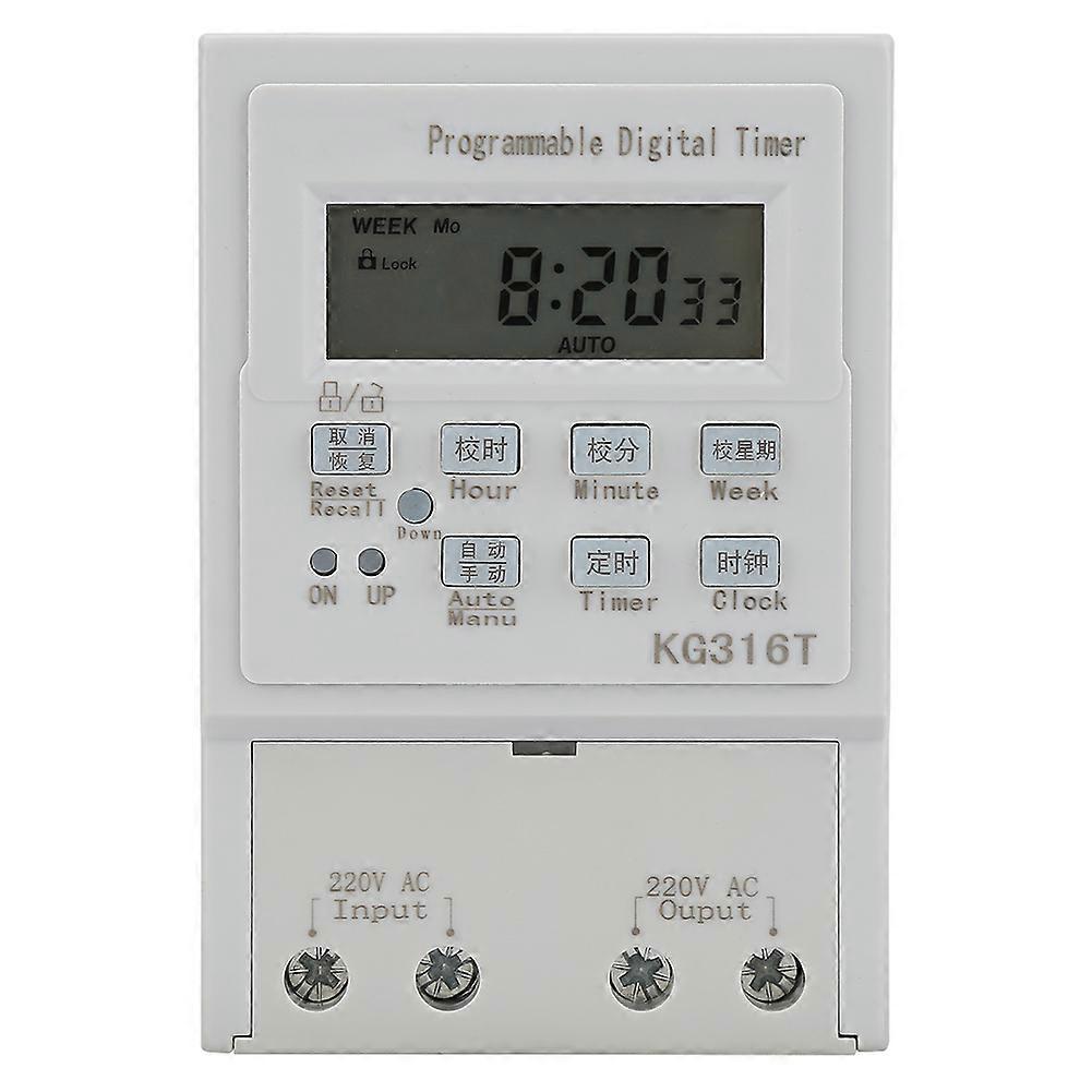 Mini AC 220V 1W 30A Digital Timer Switch Programmable Control Timing Switch